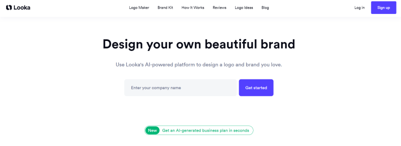 Looka – AI logo 在线设计网站-AI导航站