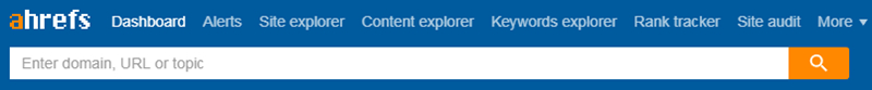 ahrefs导航栏