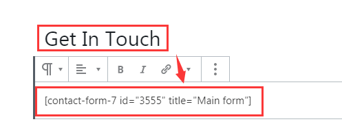 contact form 7 setting