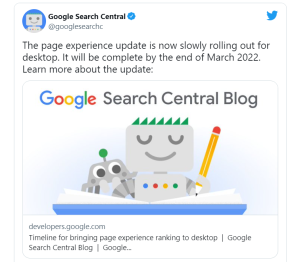 Google 网页体验更新算法更新至桌面端-LyleSeo