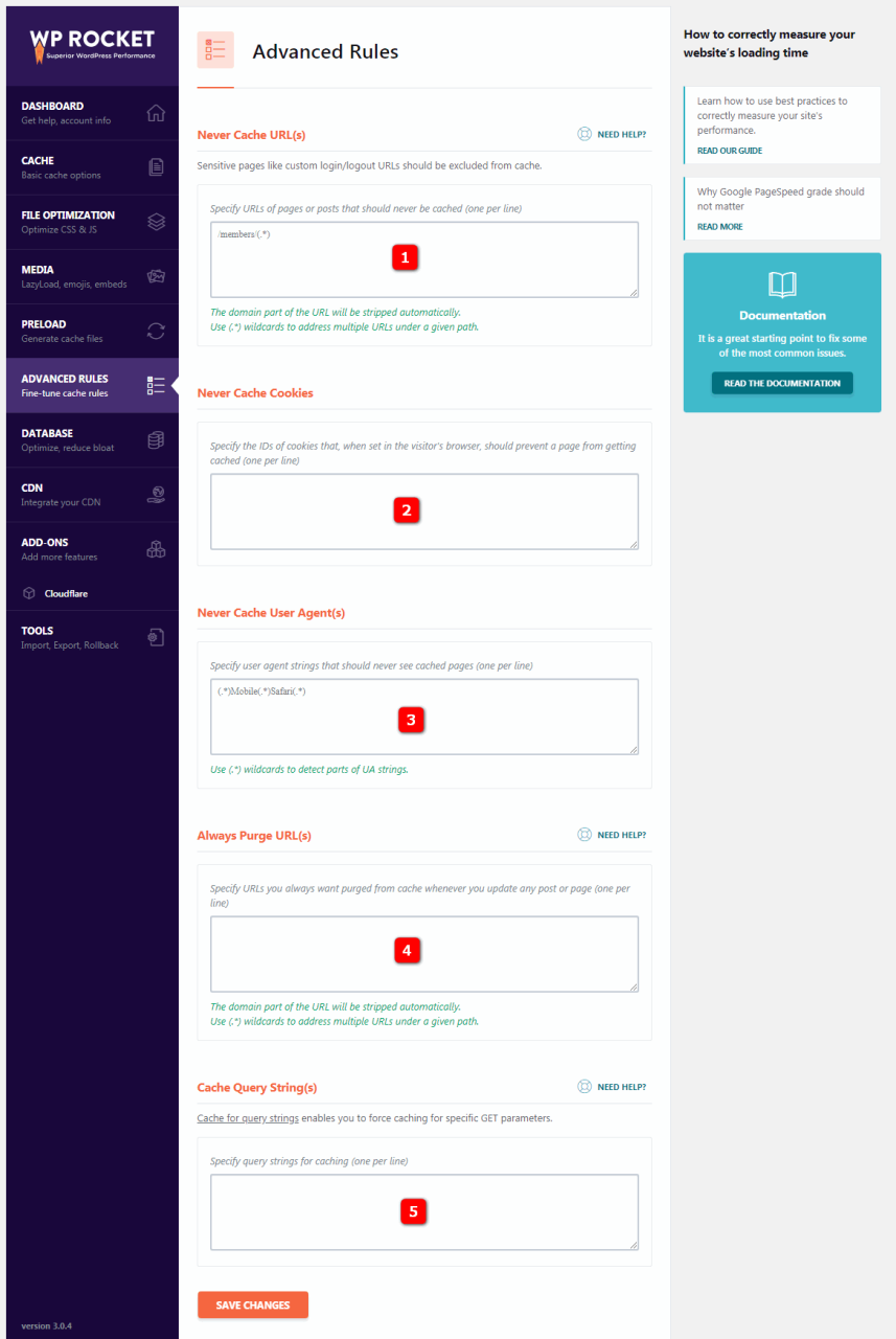 wp-rocket-advanced-rules-settings wp-rocket-advanced-rules-settings