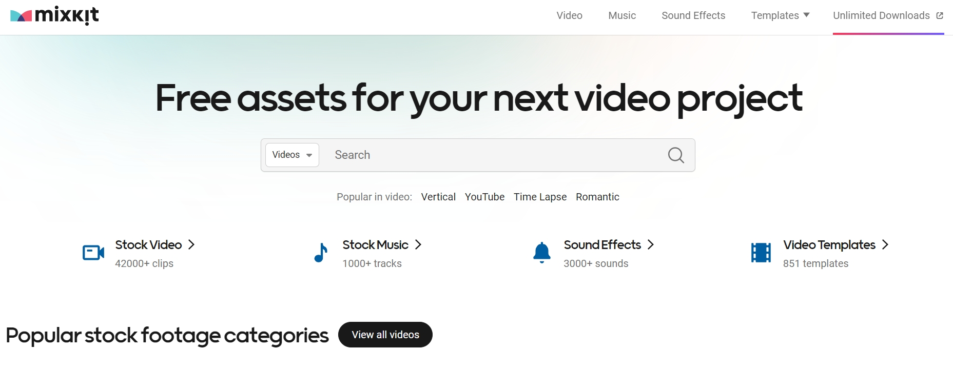 Mixkit - 免费可商用视频及音乐素材网站-LyleSeo