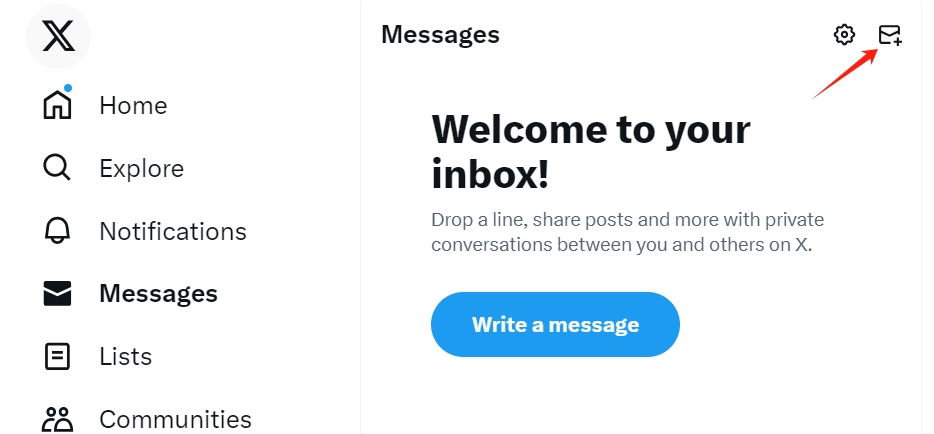 图片[3]-推特怎么发私信? Twitter X 发私信详细方法-LyleSeo
