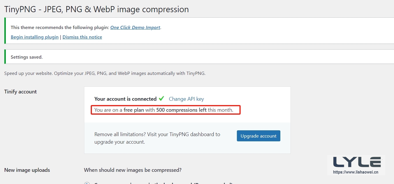 图片[5]-TinyPNG：WordPress图片压缩插件-LyleSeo