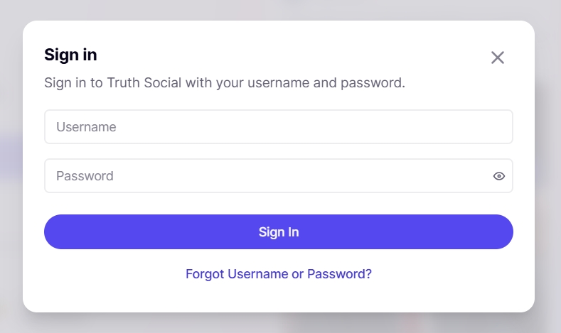 truthsocial 登录